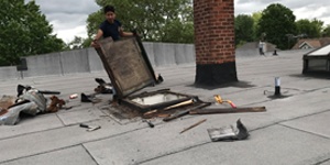 Flat roof access hatch