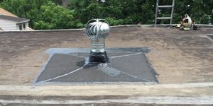 Flat roof turbo vent