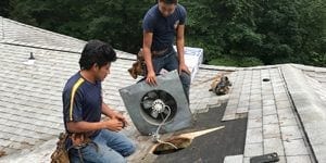 attic Power Roof Fan Replacement